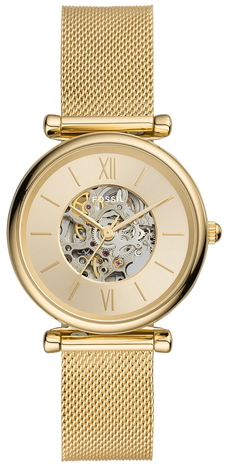 CARLIE Gold Stainless Steel 35mm Fossil ME3250 