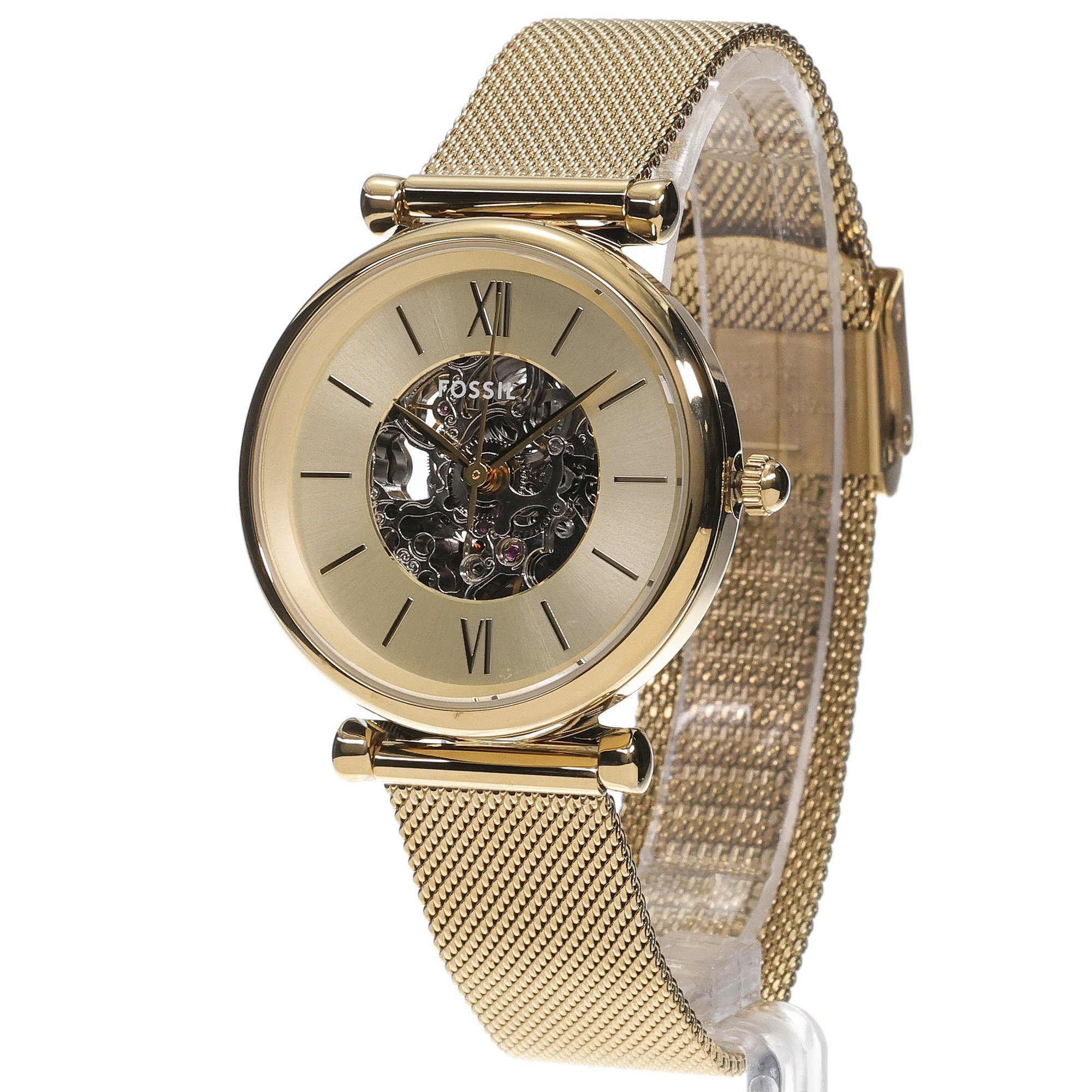 Fossil ME3250 Damskie CARLIE Gold Stainless Steel 35mm zegarek damski klasyczny mineralne - miniatura 2