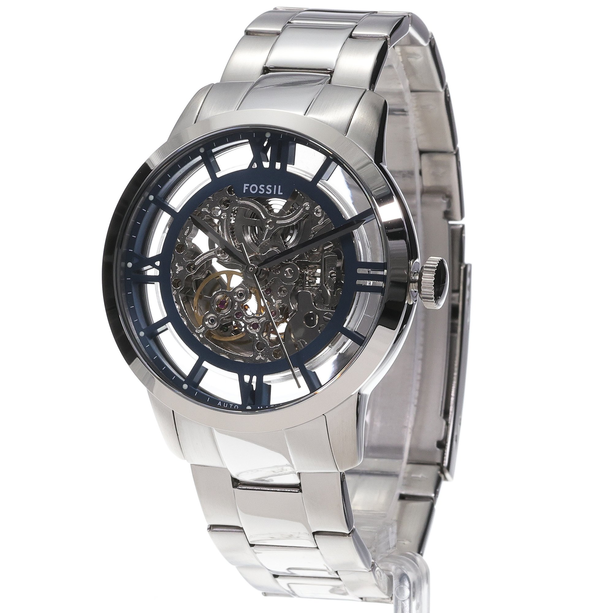Fossil ME3260 TOWNSMAN AUTOMATIC Stainless Steel 44mm Townsman klasyczny zegarek srebrny - miniatura 2