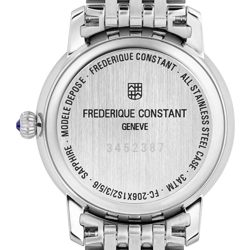 Frederique Constant FC-206SW1S6B zegarek srebrny klasyczny Slimline bransoleta - miniatura 5