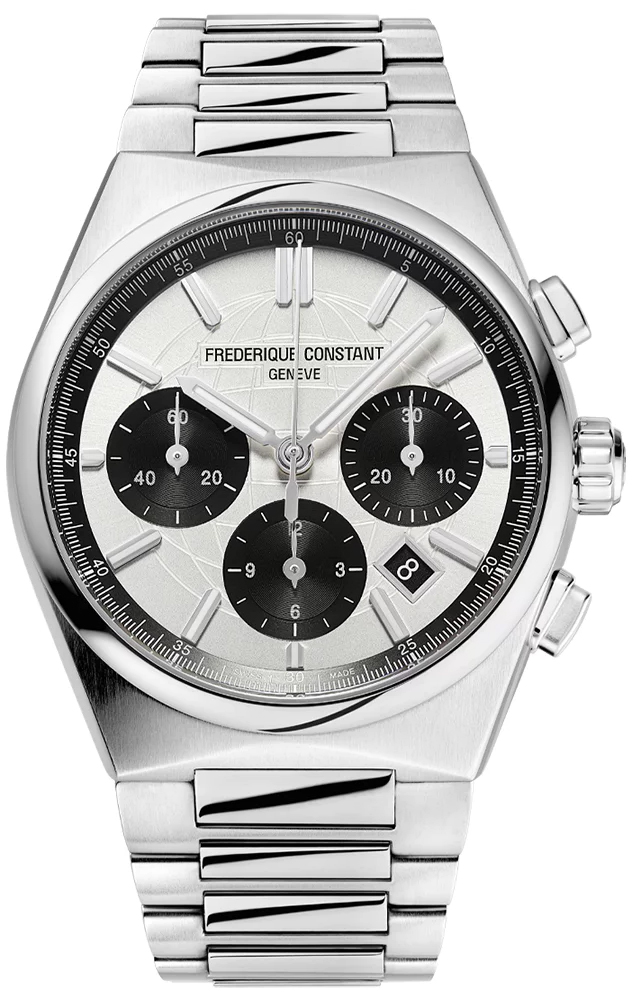 Frederique Constant FC-391SB4NH6B zegarek srebrny elegancki Highlife bransoleta - miniatura 4