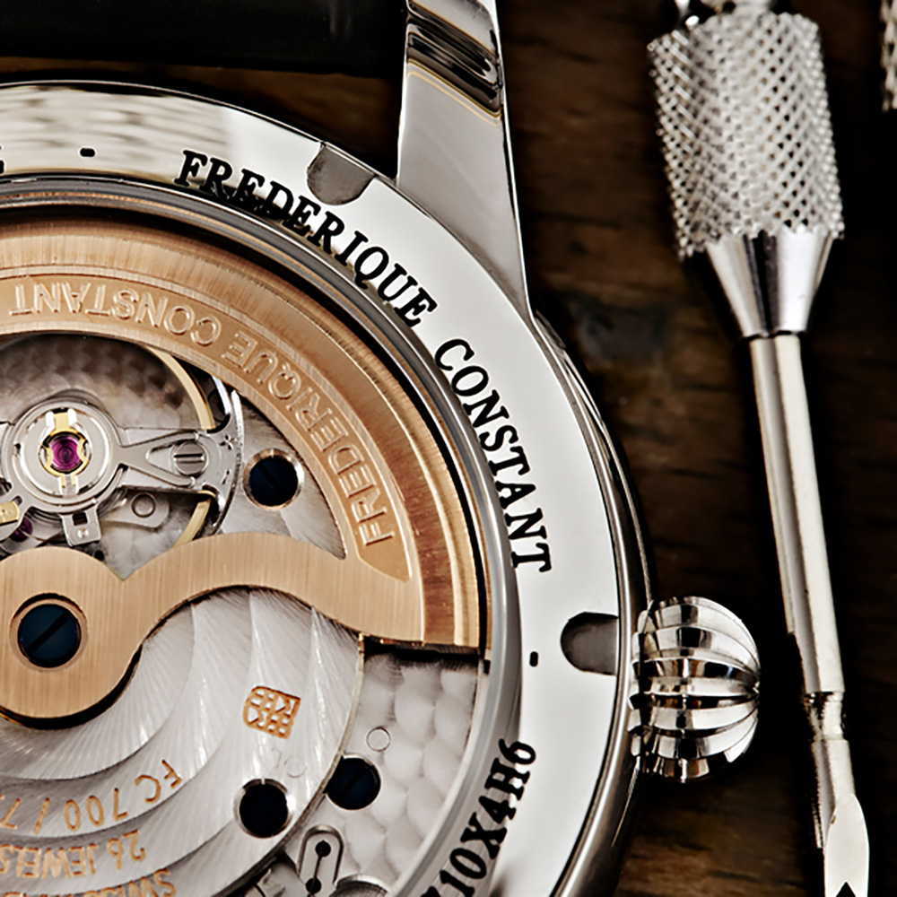 Frederique Constant FC-710MC4H6 CLASSIC MANUFACTURE Manufacture klasyczny zegarek srebrny - miniatura 6