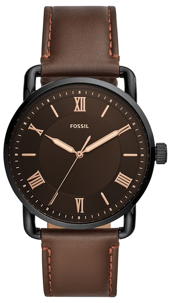 COPELAND THREE-HAND Brown Leather Strap 42mm Fossil FS5666 