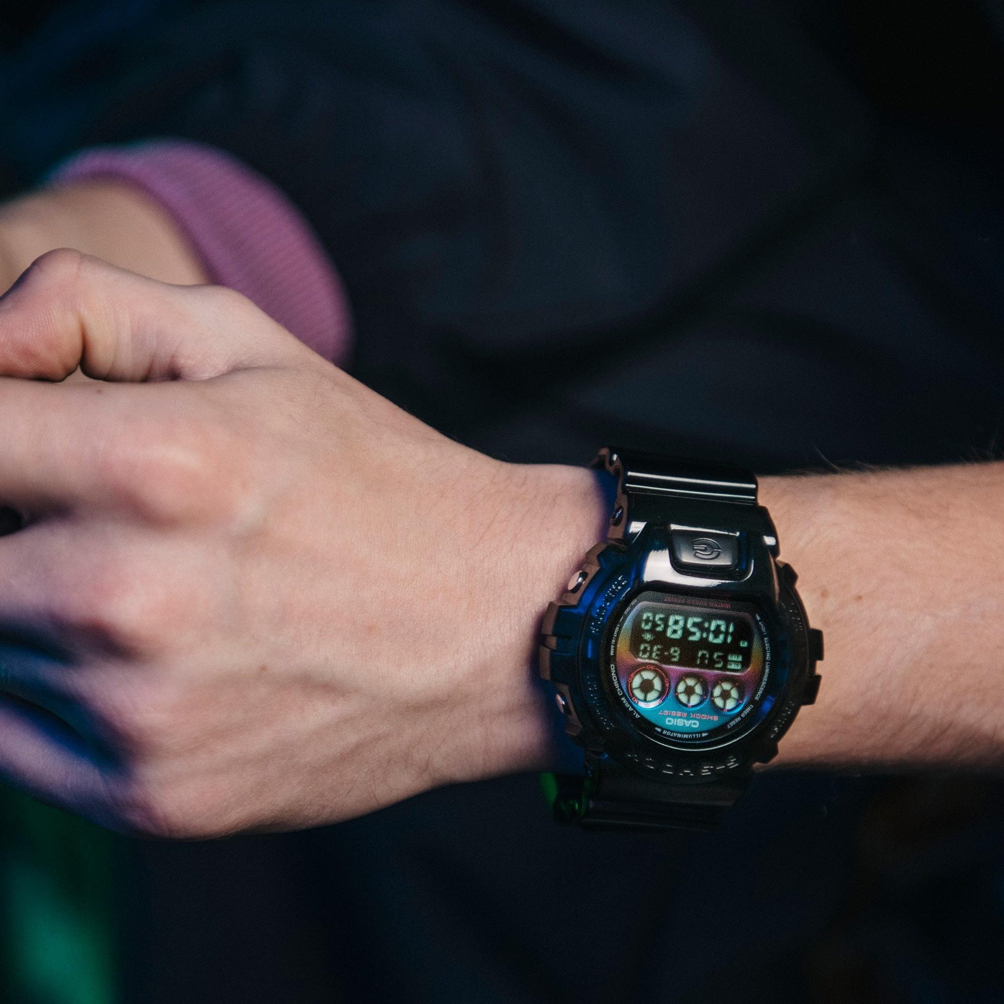 G-SHOCK DW-6900RGB-1ER G-SHOCK G-SHOCK VIRTUAL RAINBOW zegarek męski sportowy mineralne - miniatura 8