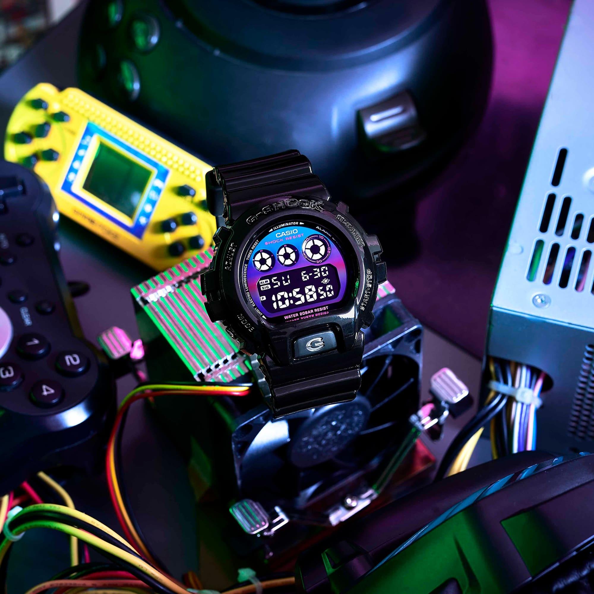 G-SHOCK DW-6900RGB-1ER G-SHOCK G-SHOCK VIRTUAL RAINBOW zegarek męski sportowy mineralne - miniatura 9