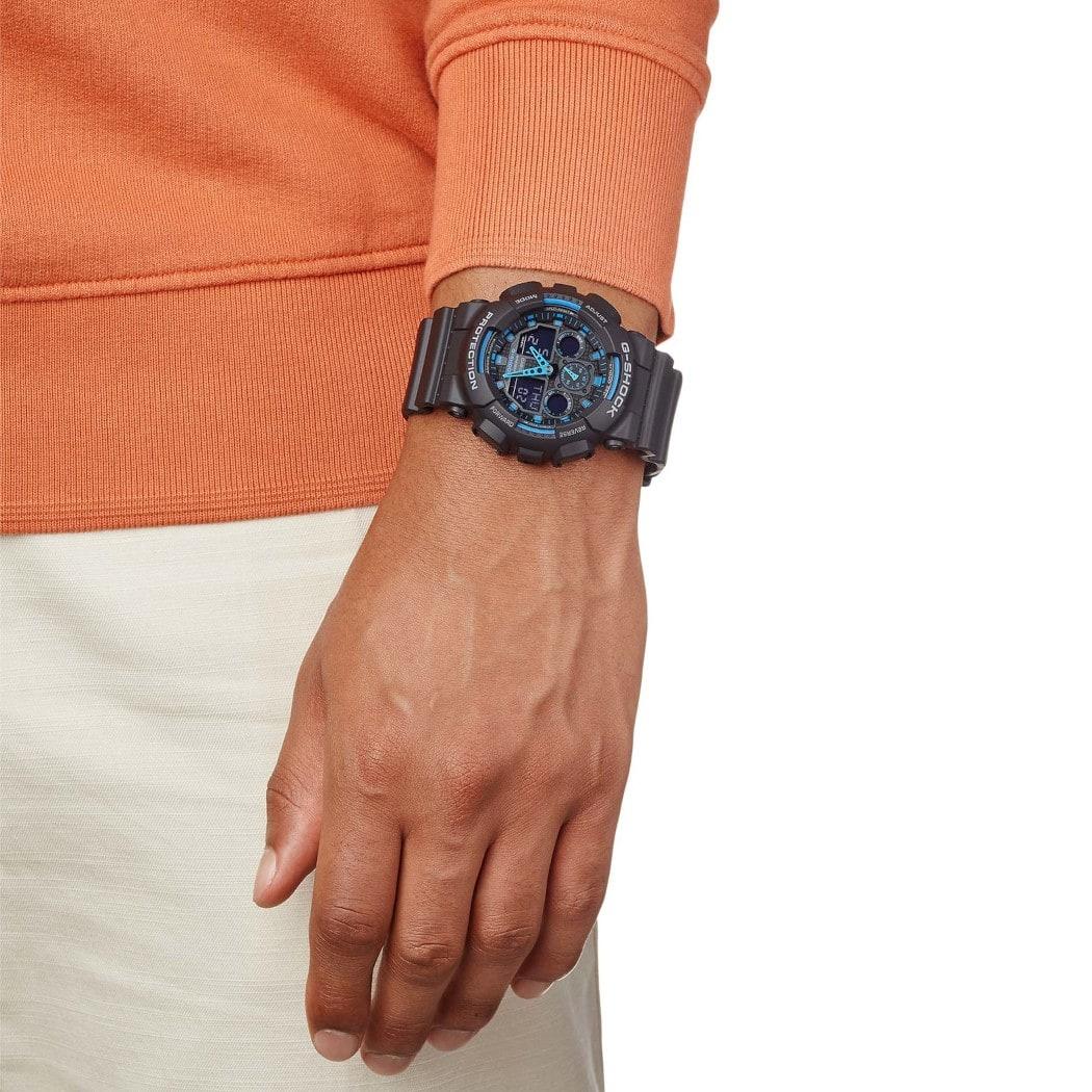 G-SHOCK GA-100-1A2ER Supernova G-SHOCK Original sportowy zegarek czarny - miniatura 7