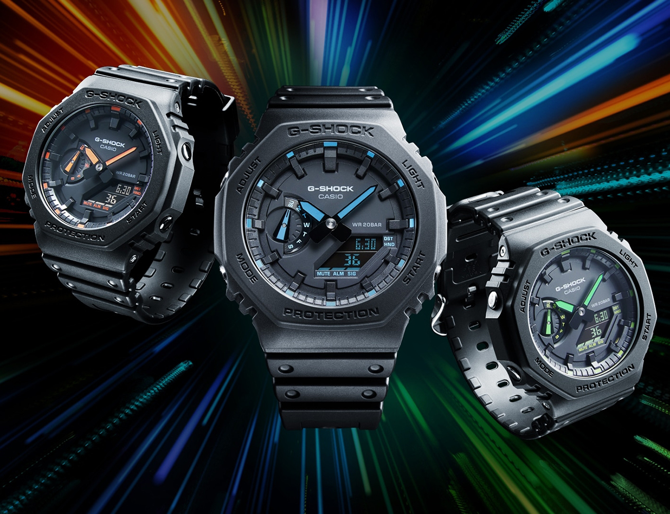 G-SHOCK GA-2100-1A2ER zegarek czarny sportowy G-SHOCK pasek - miniatura 5