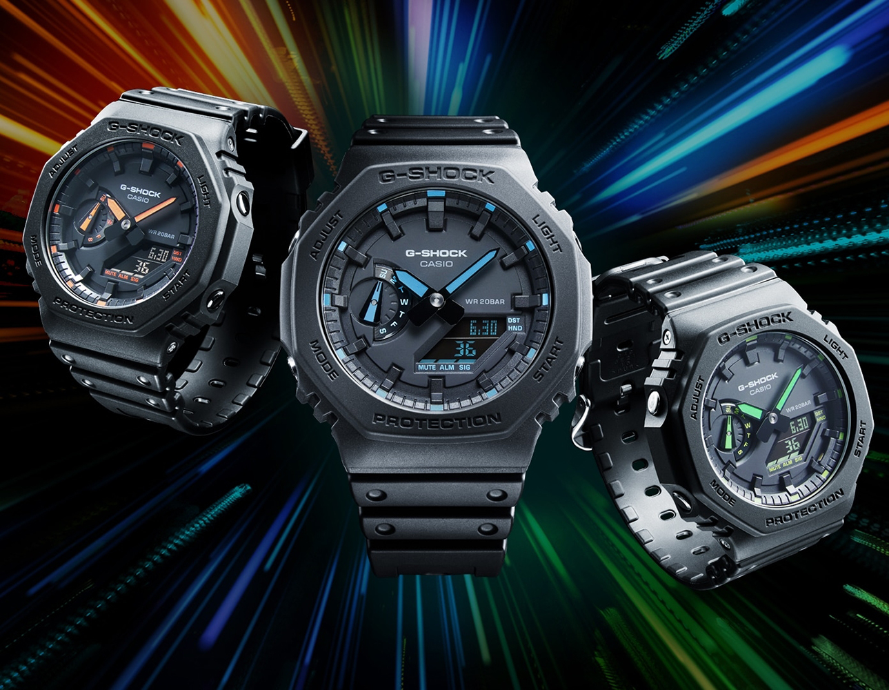 G-SHOCK GA-2100-1A3ER zegarek czarny sportowy G-SHOCK pasek - miniatura 4
