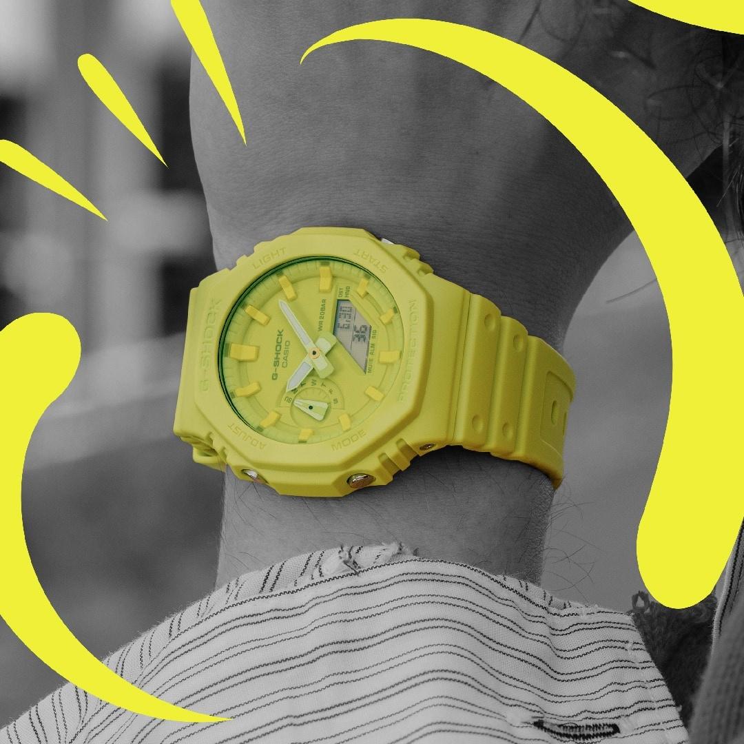 G-SHOCK GA-2100-9A9ER G-SHOCK Original G-SHOCK TONE ON TONE zegarek męski sportowy mineralne - miniatura 8