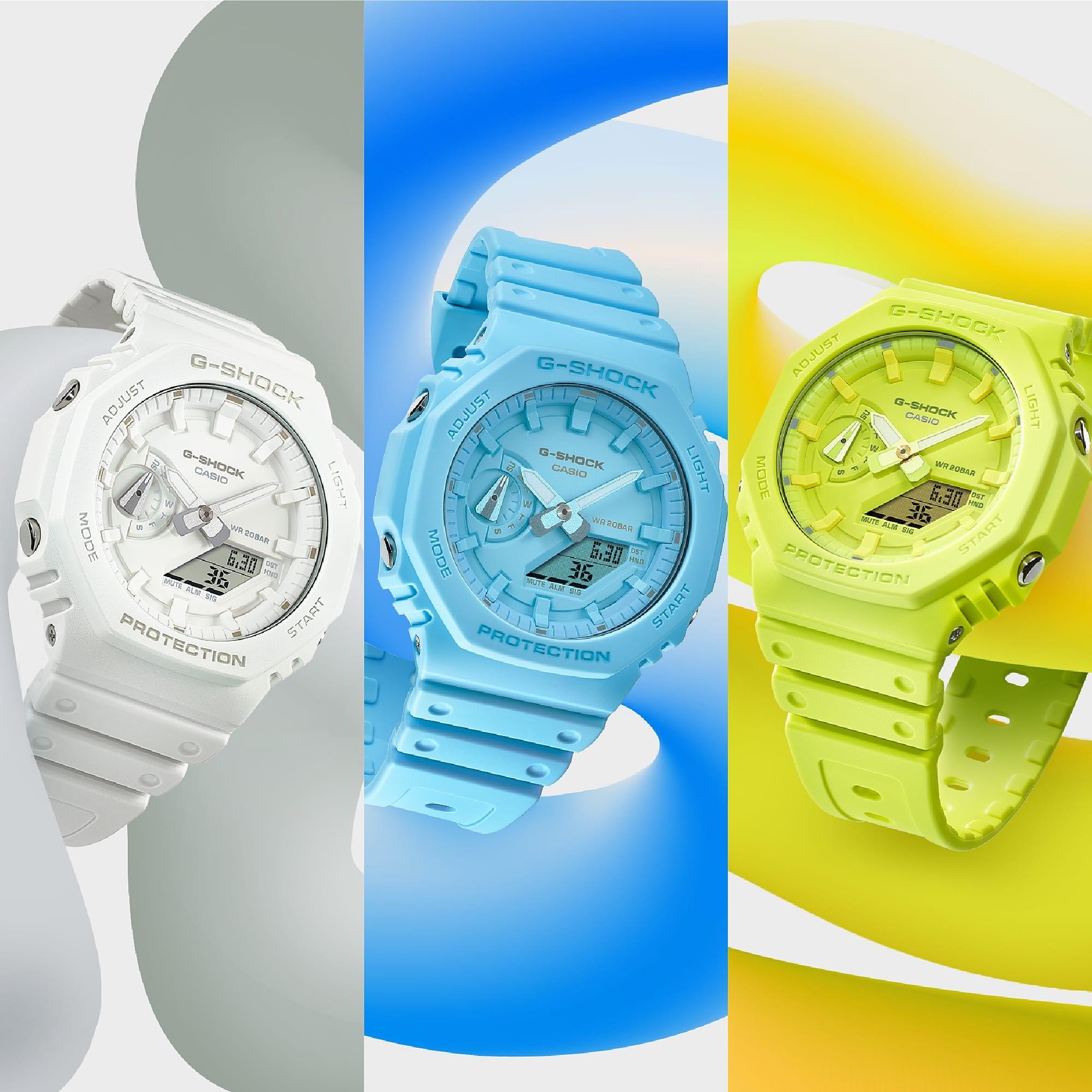 G-SHOCK GA-2100-9A9ER G-SHOCK TONE ON TONE G-SHOCK Original sportowy zegarek zielony - miniatura 9