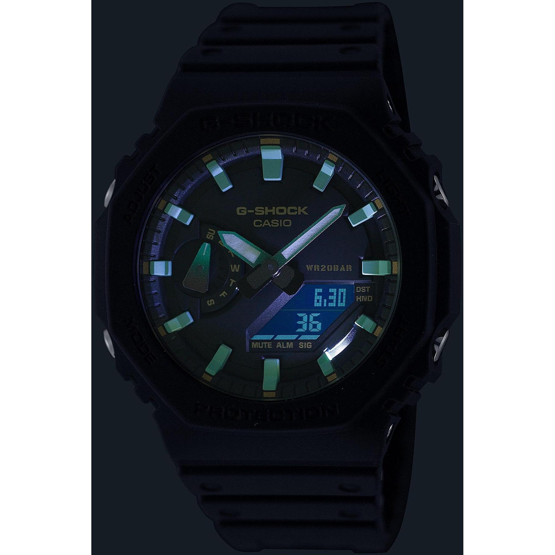 G-SHOCK GA-2100RC-1AER męski zegarek G-SHOCK Original pasek