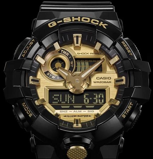 G-SHOCK GA-710GB-1AER zegarek męski G-SHOCK Style czarny - miniatura 10