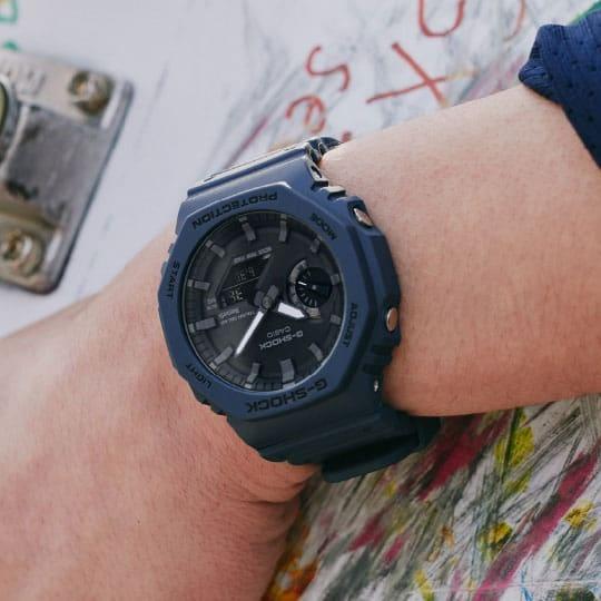 G-SHOCK GA-B2100-2AER G-SHOCK Original Octagon Blue CasiOak Solar Bluetooth Carbon Core Guard zegarek męski sportowy mineralne - miniatura 9