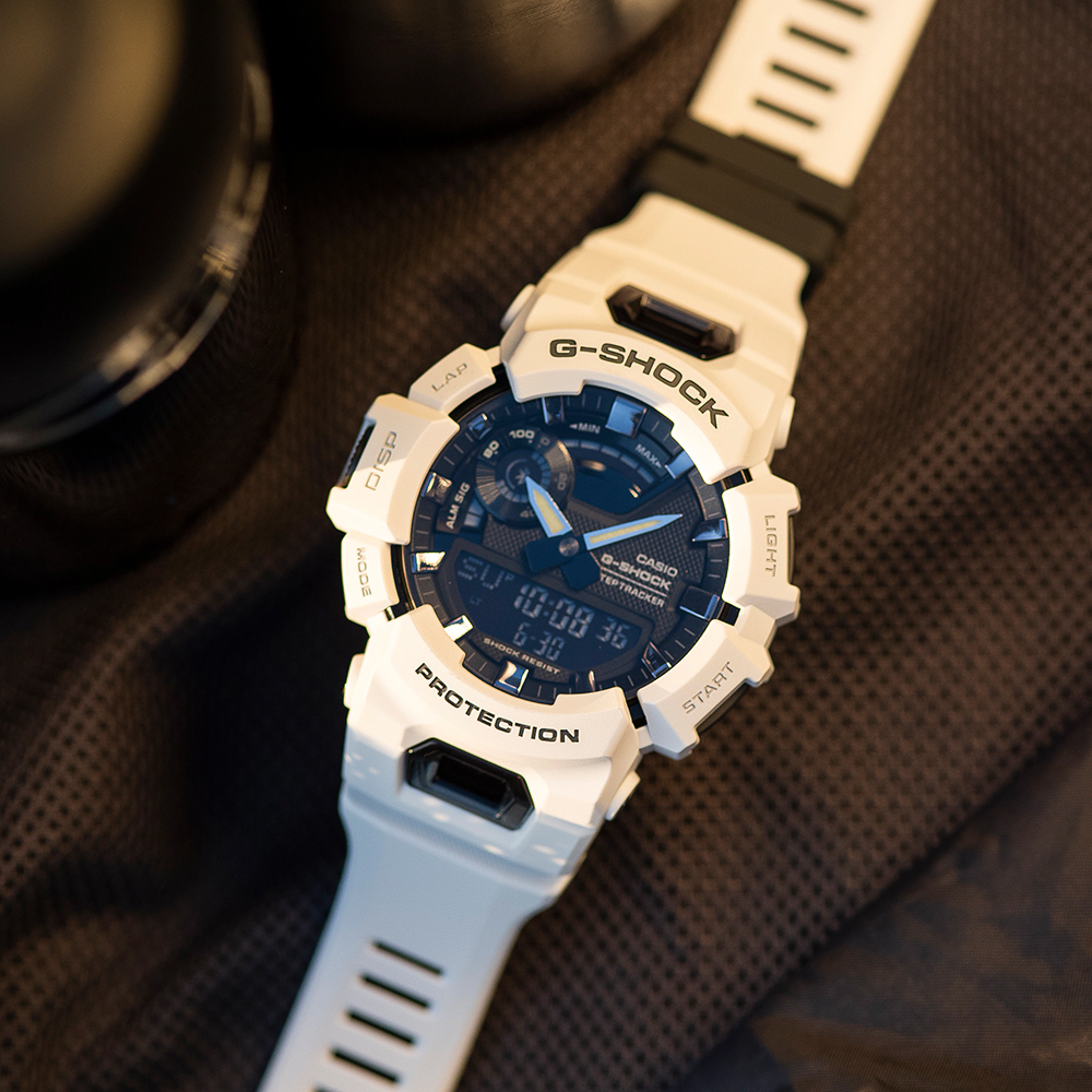G-SHOCK GBA-900-7AER zegarek biały sportowy Budzik pasek - miniatura 5