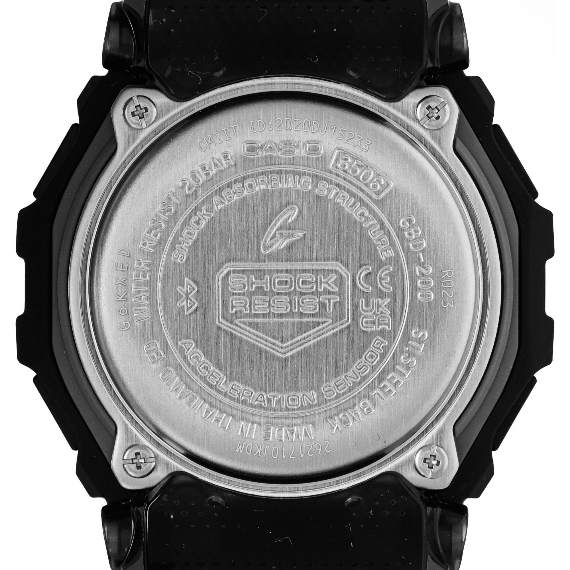 G-SHOCK GBD-200-1ER G-SHOCK G-SQUAD G-Squad Bluetooth Sync Step Tracker zegarek męski sportowy mineralne - miniatura 8