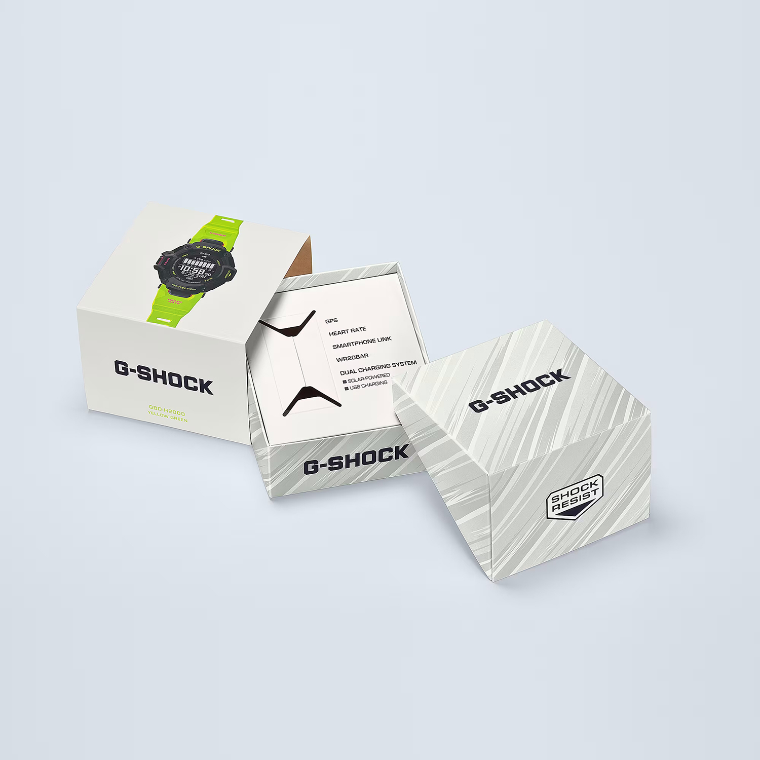 G-SHOCK GBD-H2000-1A9ER G-SHOCK G-SQUAD sportowy zegarek czarny - miniatura 5