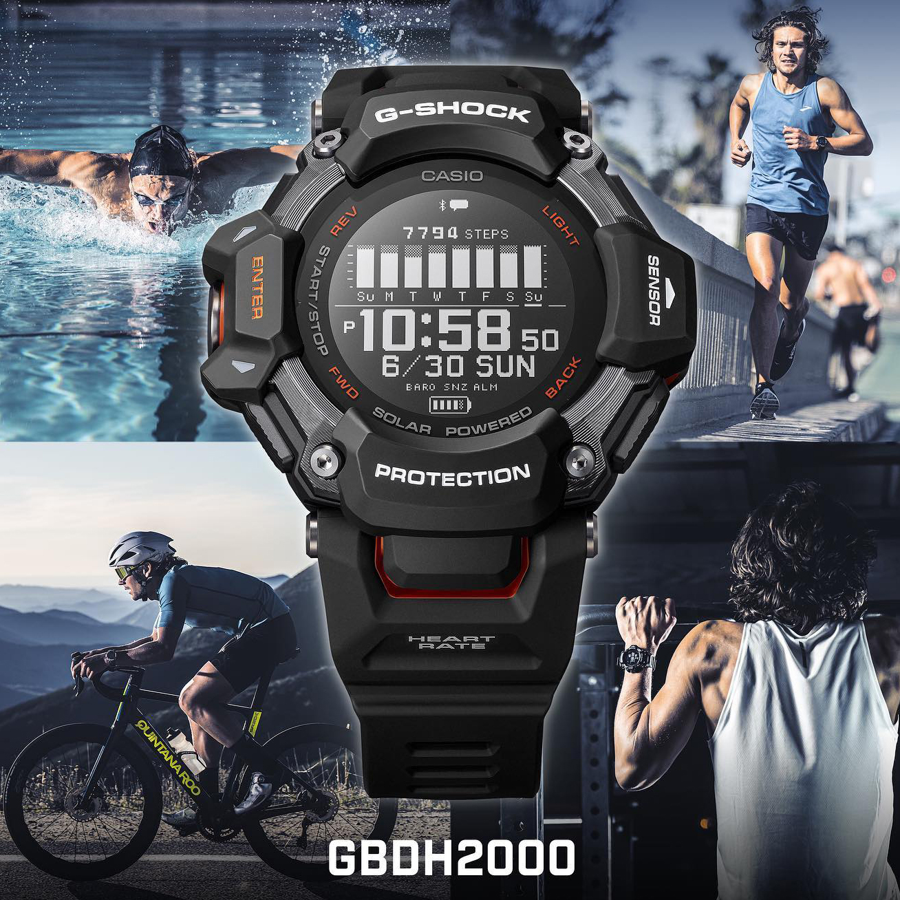 G-SHOCK GBD-H2000-1AER G-SHOCK G-SQUAD G-SQUAD Heart Rate Monitor Bluetooth pasek - miniatura 16