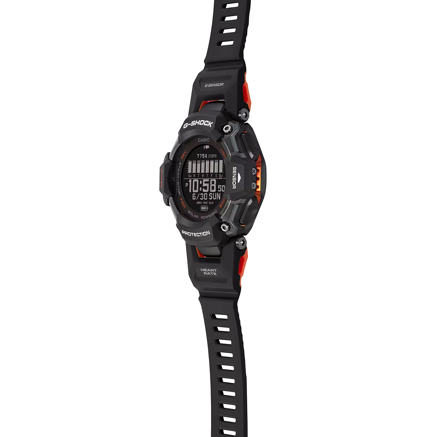 G-SHOCK GBD-H2000-1AER zegarek czarny sportowy G-SHOCK G-SQUAD pasek - miniatura 6