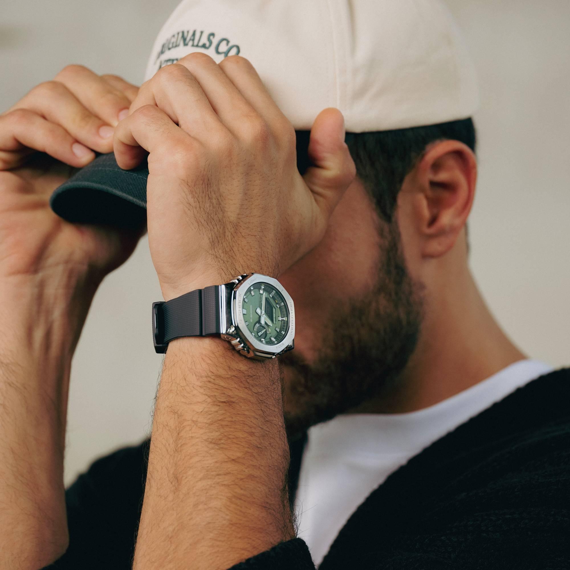 G-SHOCK GBM-2100A-1A3ER G-SHOCK Original sportowy zegarek srebrny - miniatura 9
