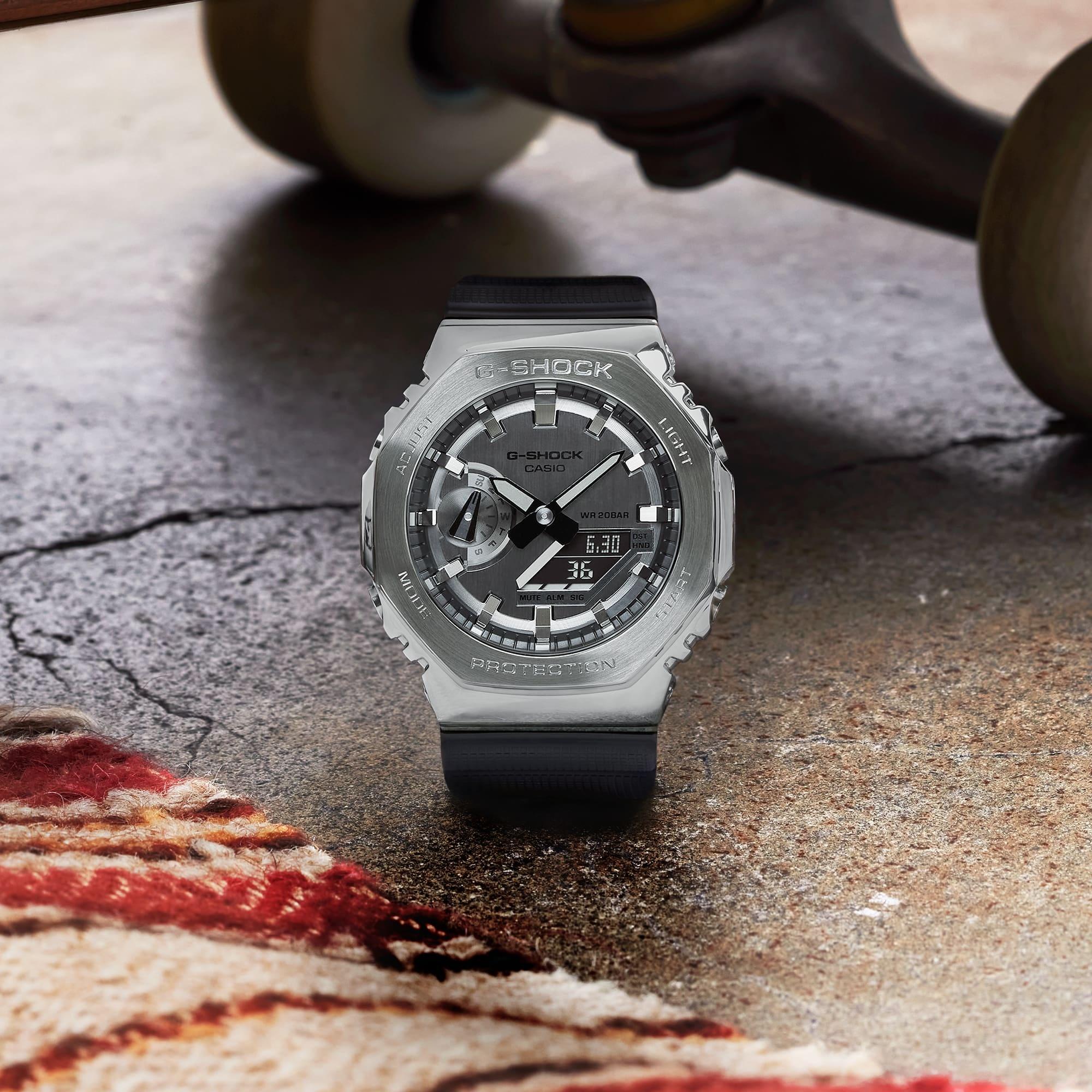 G-SHOCK GM-2100-1AER G-SHOCK Original sportowy zegarek srebrny - miniatura 10
