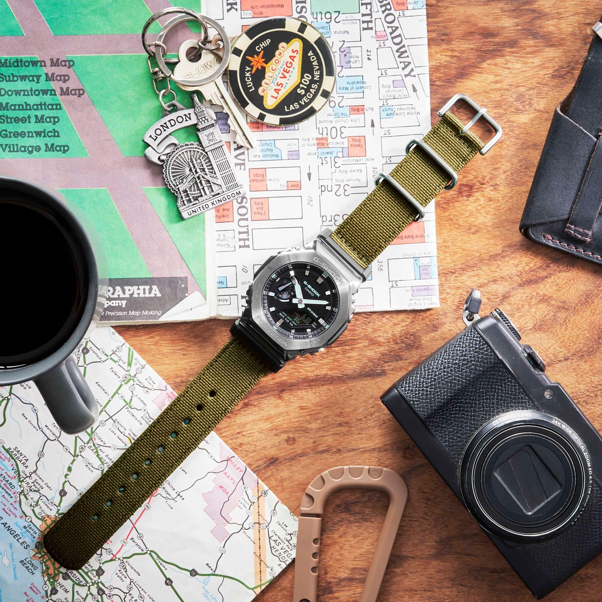 G-SHOCK GM-2100CB-3AER G-SHOCK Original sportowy zegarek szary - miniatura 9