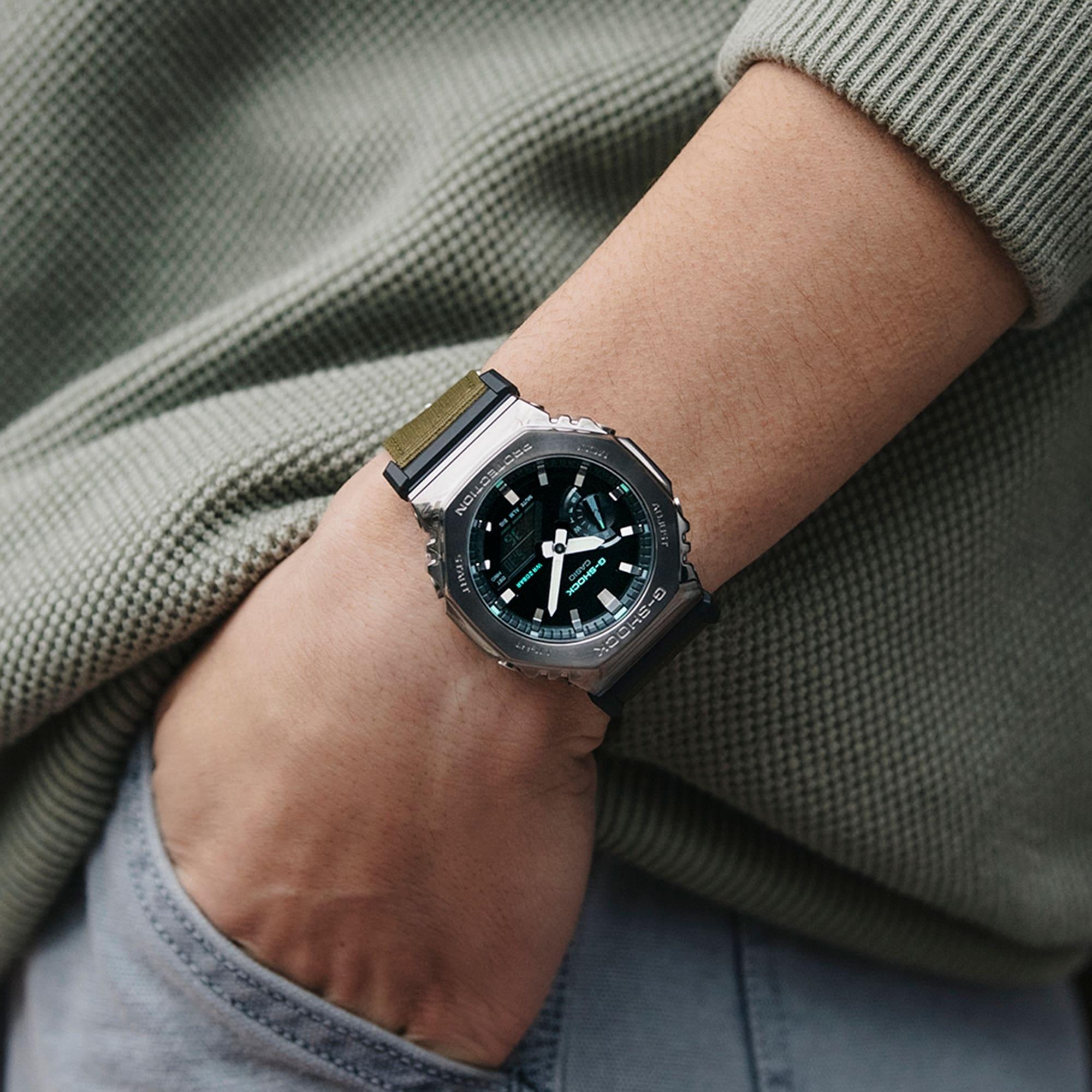 G-SHOCK GM-2100CB-3AER G-SHOCK Original sportowy zegarek szary - miniatura 11