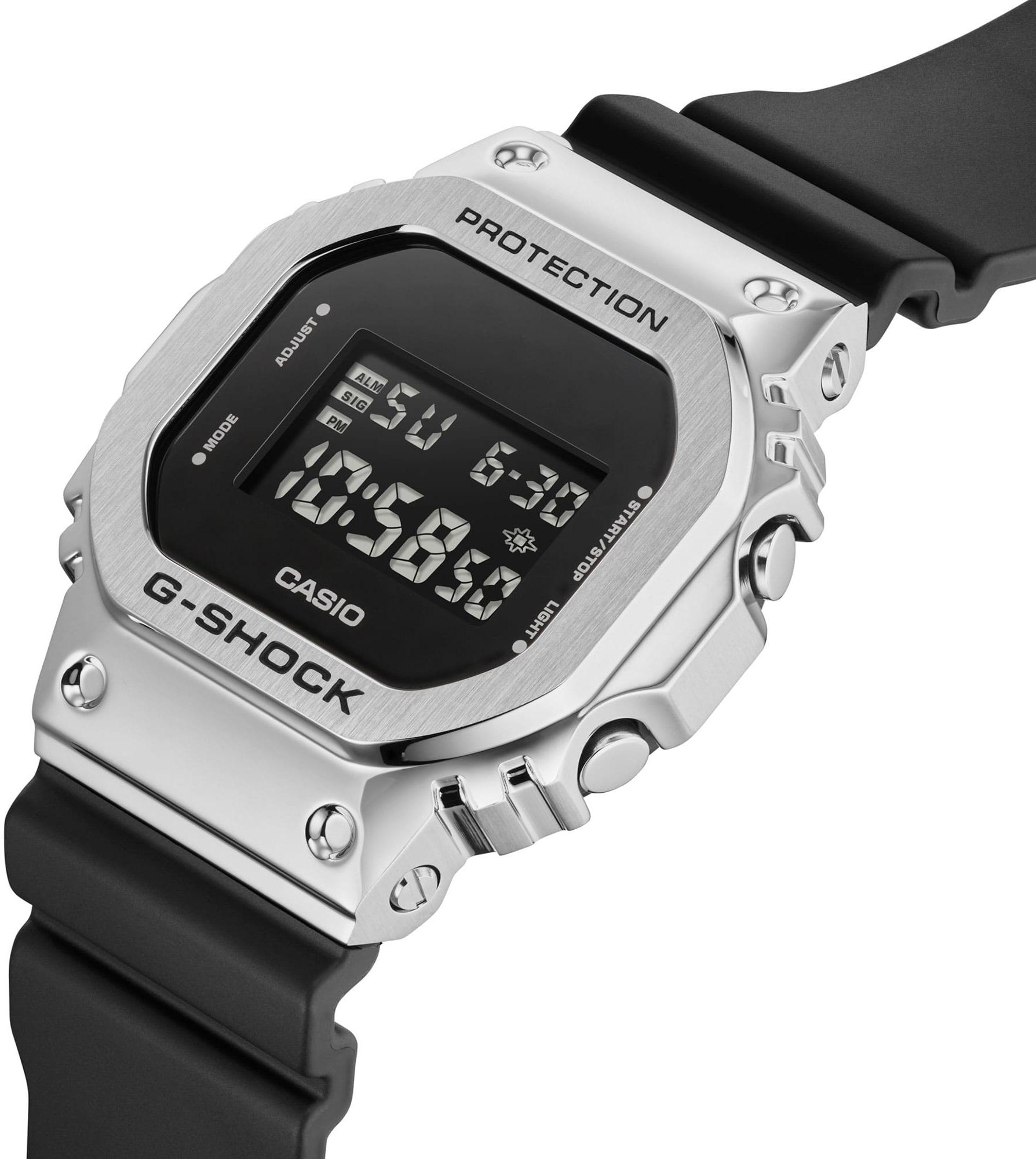 G-SHOCK GM-5600U-1ER zegarek srebrny sportowy G-SHOCK Original pasek