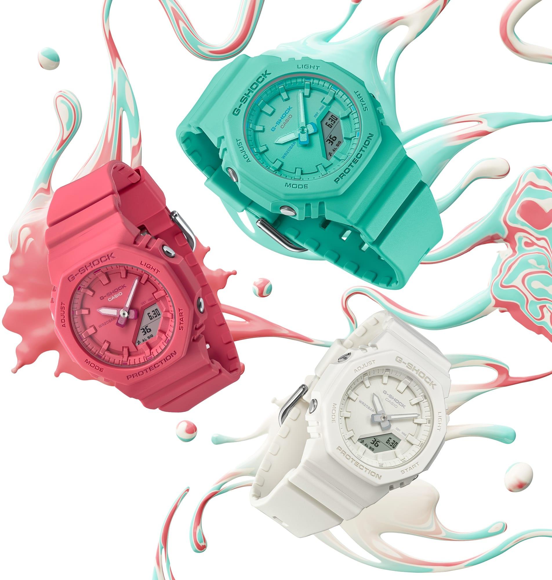 G-SHOCK GMA-P2100-7AER G-SHOCK TONE ON TONE G-SHOCK Original sportowy zegarek biały - miniatura 9