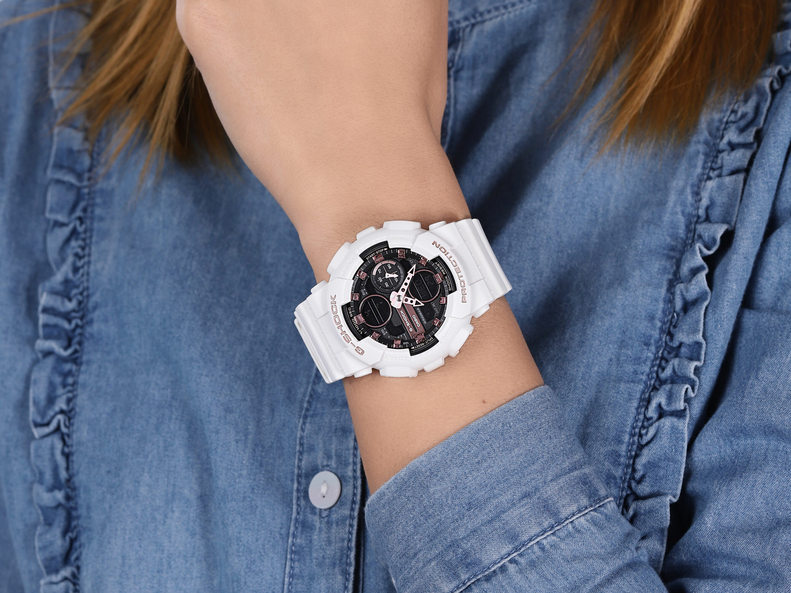G-SHOCK GMA-S140M-7AER zegarek biały sportowy G-SHOCK S-Series pasek - miniatura 2