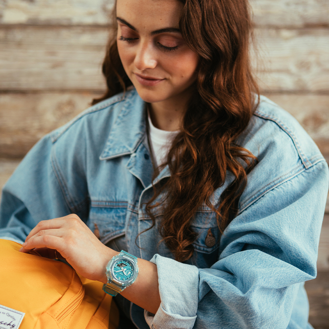 G-SHOCK GMA-S2100SK-2AER G-SHOCK S-Series Tiffany Blue zegarek damski sportowy mineralne - miniatura 7