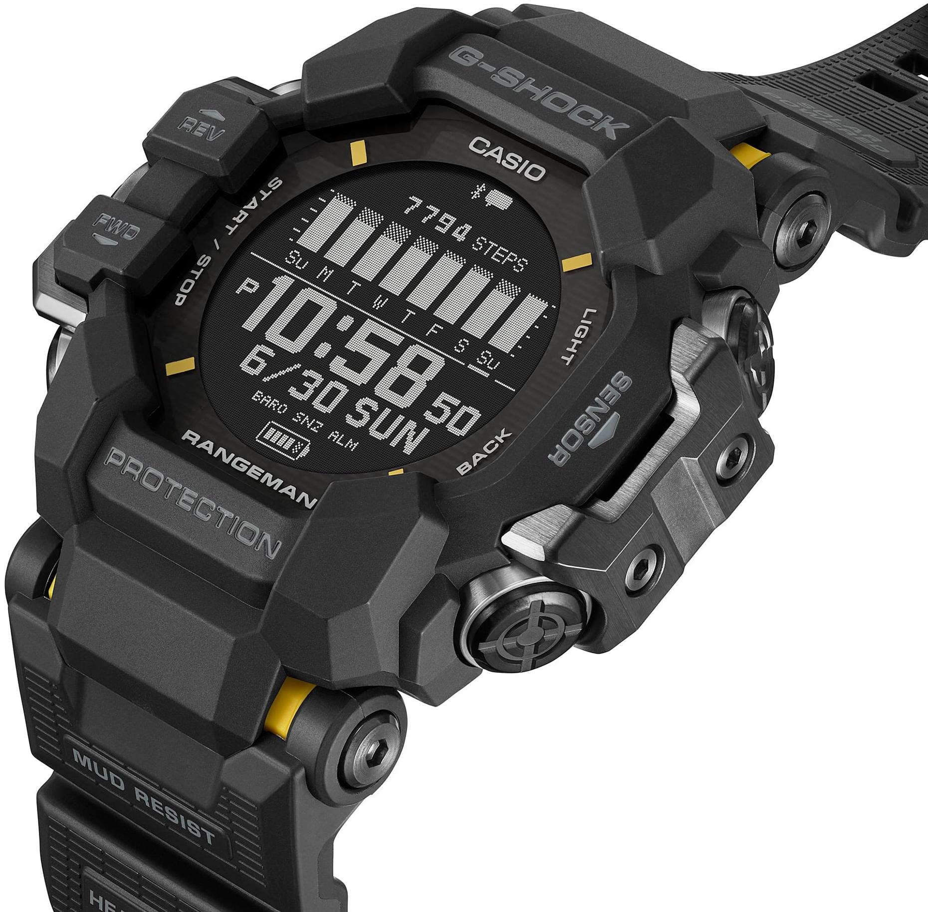 G-SHOCK GPR-H1000-1ER MASTER OF G - LAND RANGEMAN SOLAR GPS 6 SENSORS zegarek sportowy G-SHOCK Master of G - miniatura 4