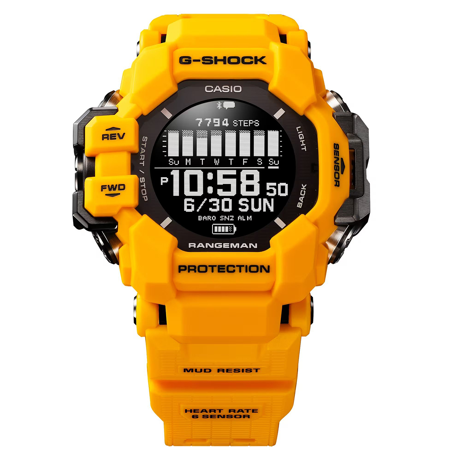 G-SHOCK GPR-H1000-9ER zegarek żółty sportowy G-SHOCK Master of G pasek - miniatura 3