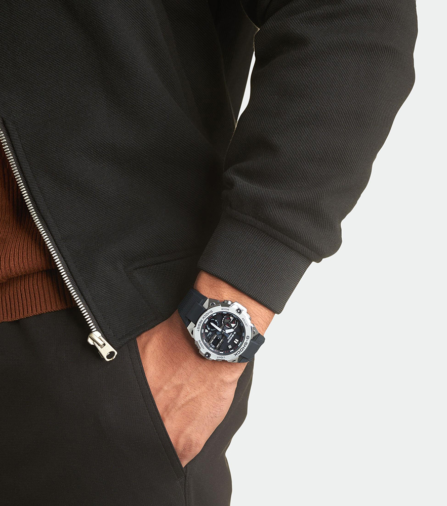G-SHOCK GST-B400-1AER zegarek srebrny sportowy G-SHOCK G-STEEL bransoleta - miniatura 6