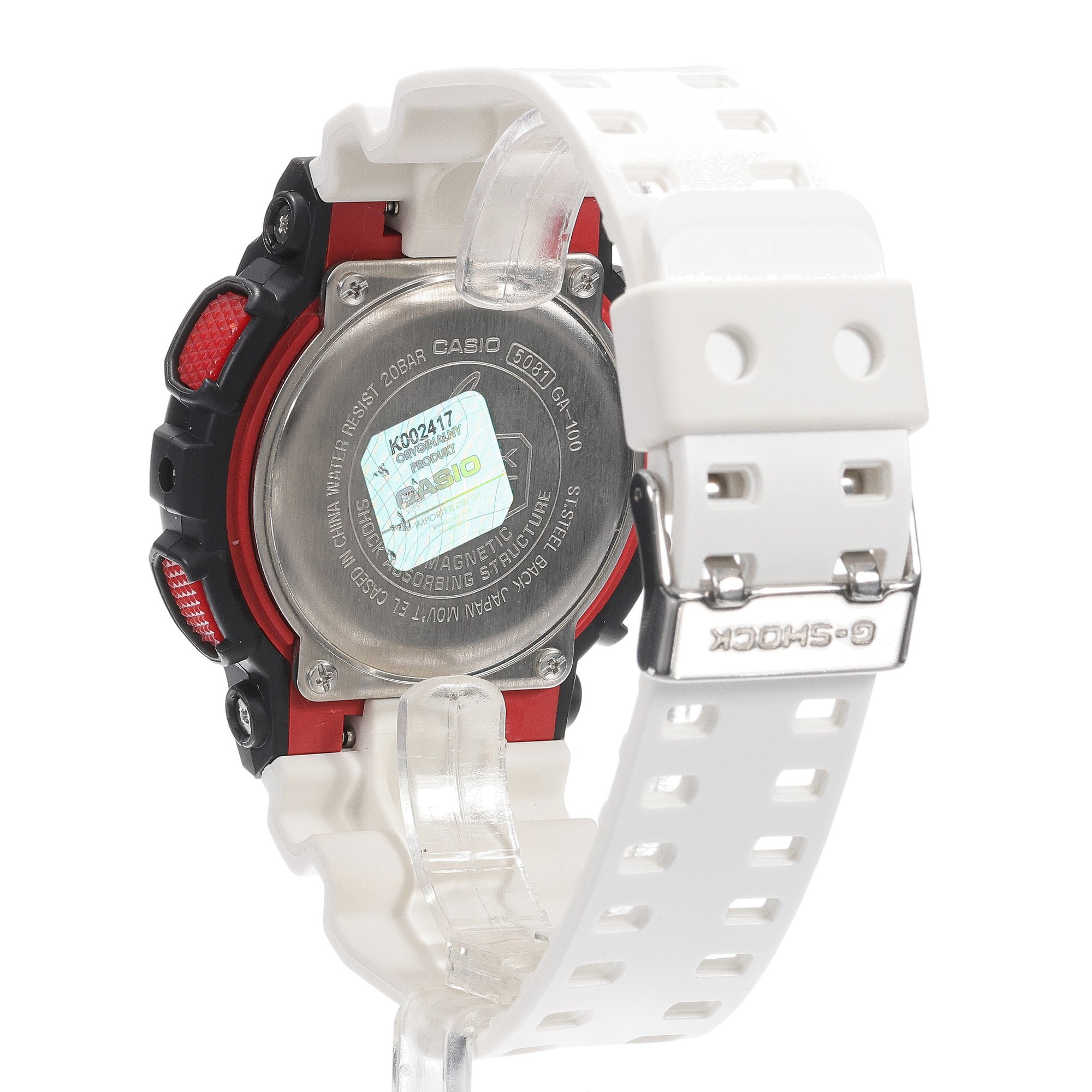 G-SHOCK SET GA-100-1A4ER + BEZEL 10358741 + PASEK 10395227 męski zegarek G-SHOCK Original pasek - miniatura 4