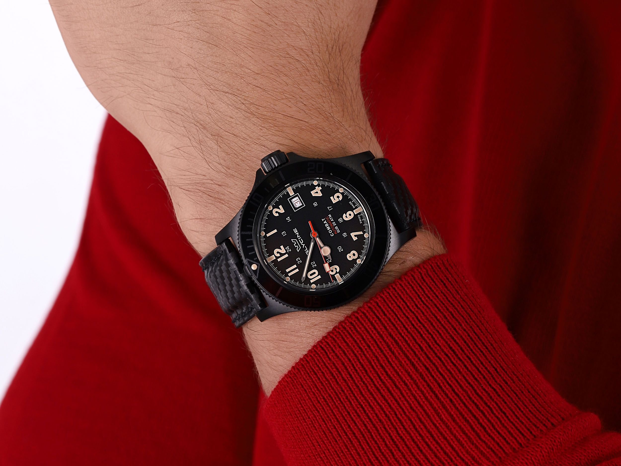 Glycine GL0244 męski zegarek Combat pasek - miniatura 2