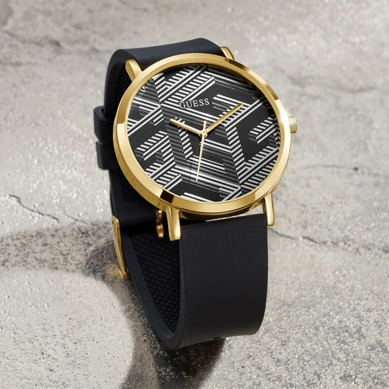 Guess GW0625G2 Imprint Pasek klasyczny zegarek złoty - miniatura 6