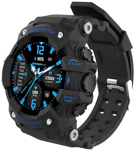 Hagen HC18B24534 Smartwatch Smartwatch HC18 czarny niebieski - miniatura 1