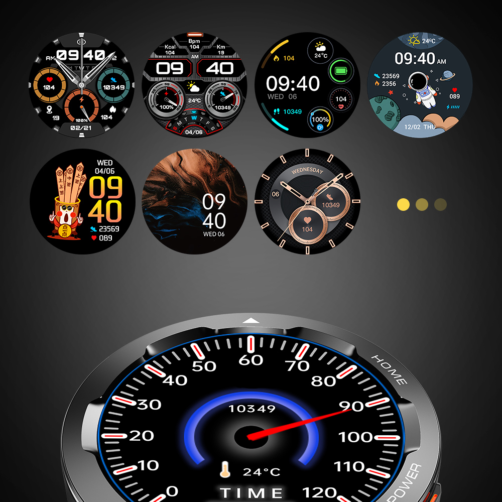 Hagen HC3014537 Smartwatch Smartwatch HC30 niebieski zegarek męski sportowy mineralne - miniatura 8