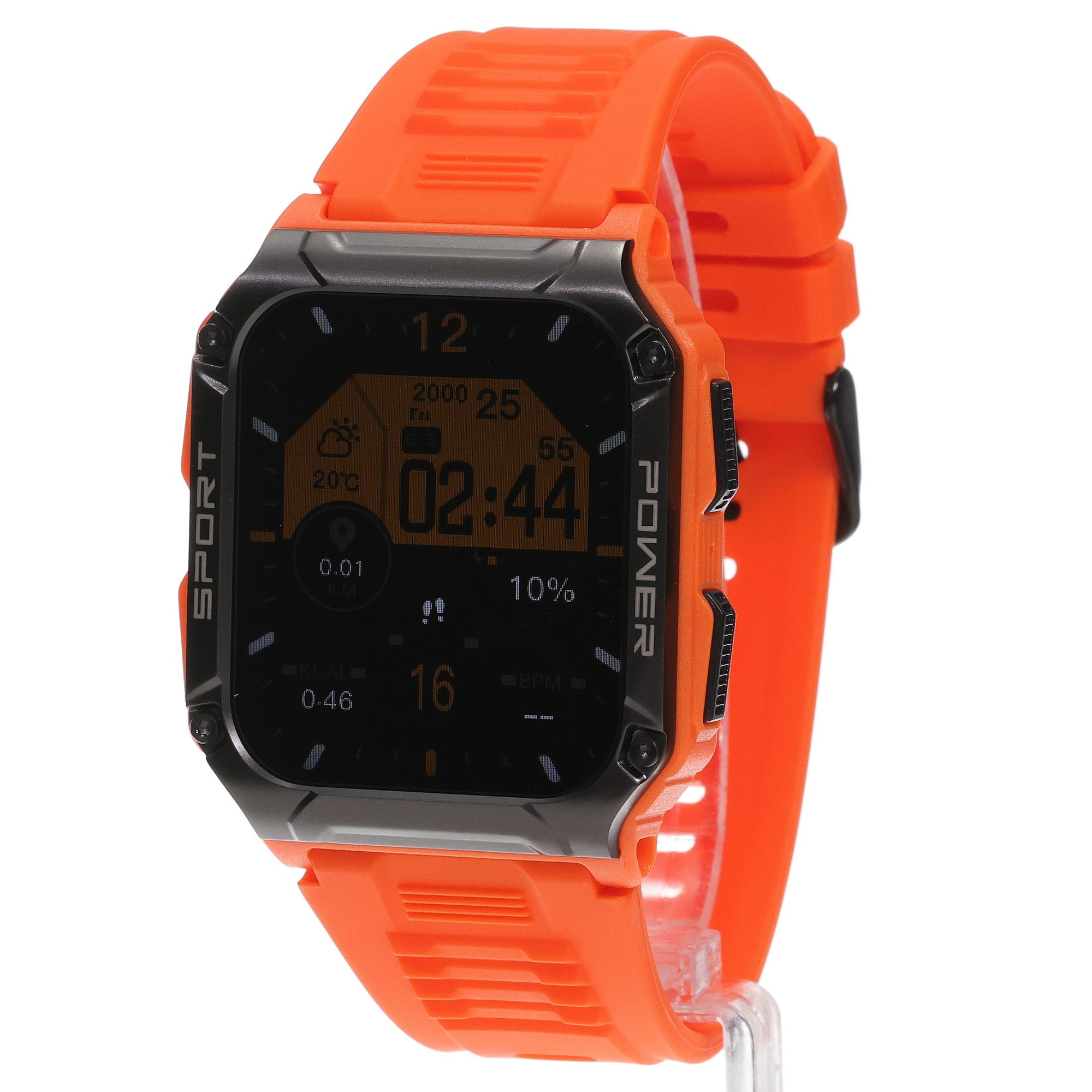 Hagen HC4828538 zegarek pomarańczowy wojskowy Smartwatch pasek - miniatura 2