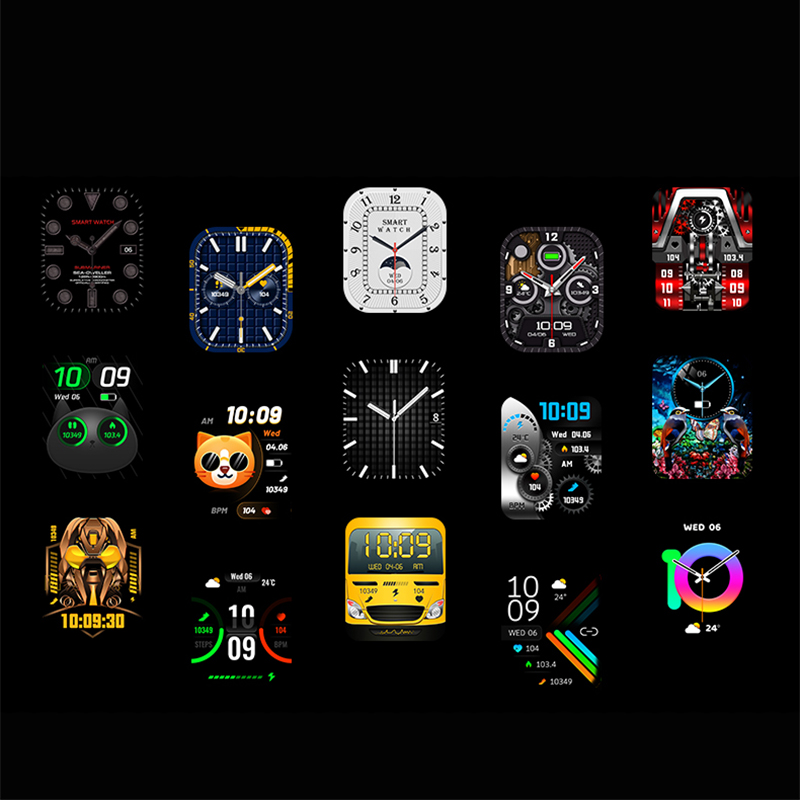 Hagen HC731111411536-SET Smartwatch HC73 srebrny zegarek sportowy Smartwatch - miniatura 4