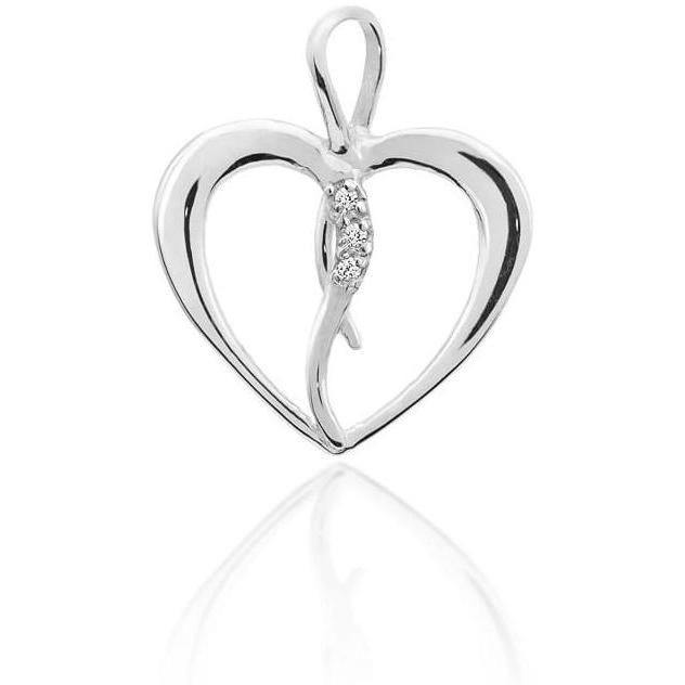 Zawieszka z białego złota próby 585 z diamentami Best Diamonds B0020-ZA-AUB-DIW-02-00 