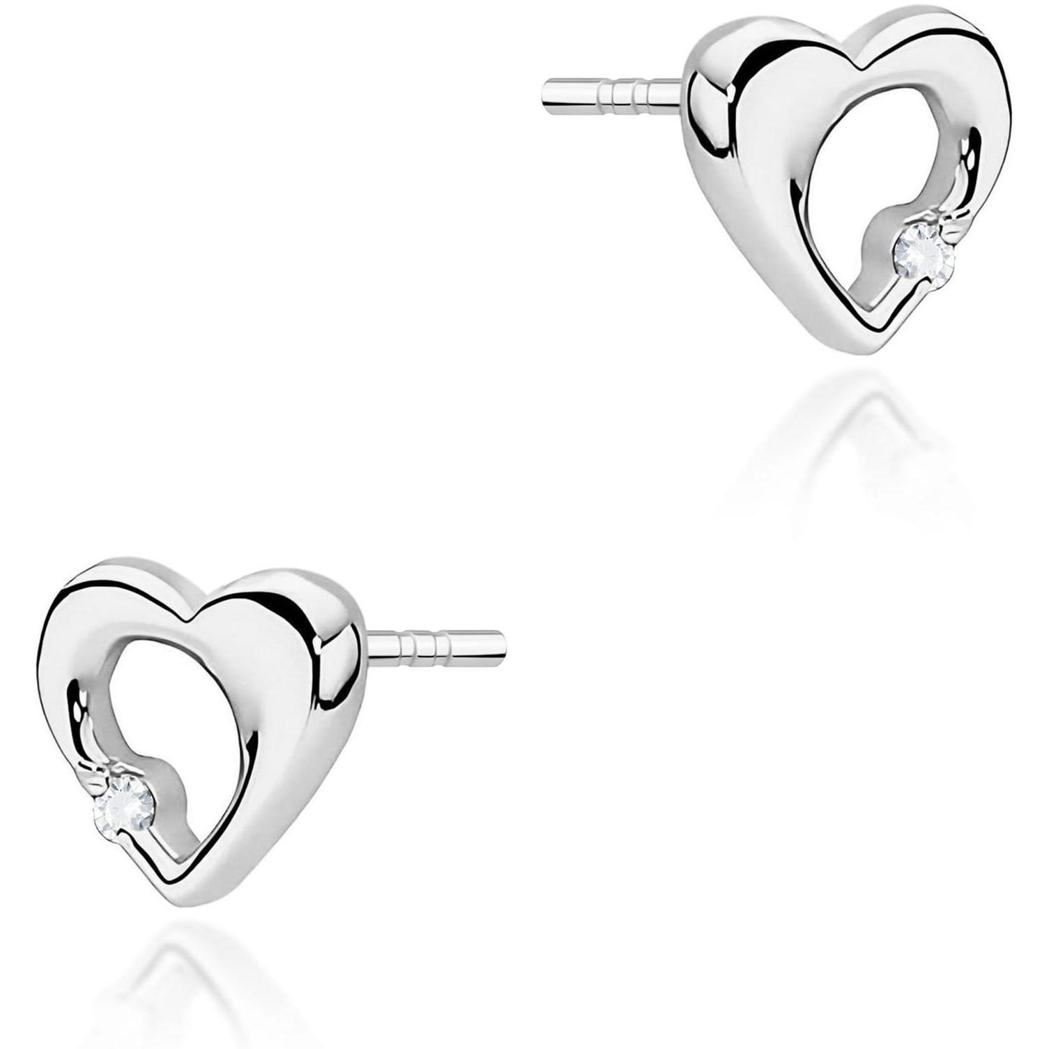 Kolczyki z białego złota próby 585 z diamentami Best Diamonds B0040-KO-AUB-DIW-02-OK 