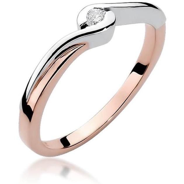Pierścionek z różowego złota próby 585 z diamentem 0,05 ct Best Diamonds B0054-PI-AUR-DIW-02-OK 