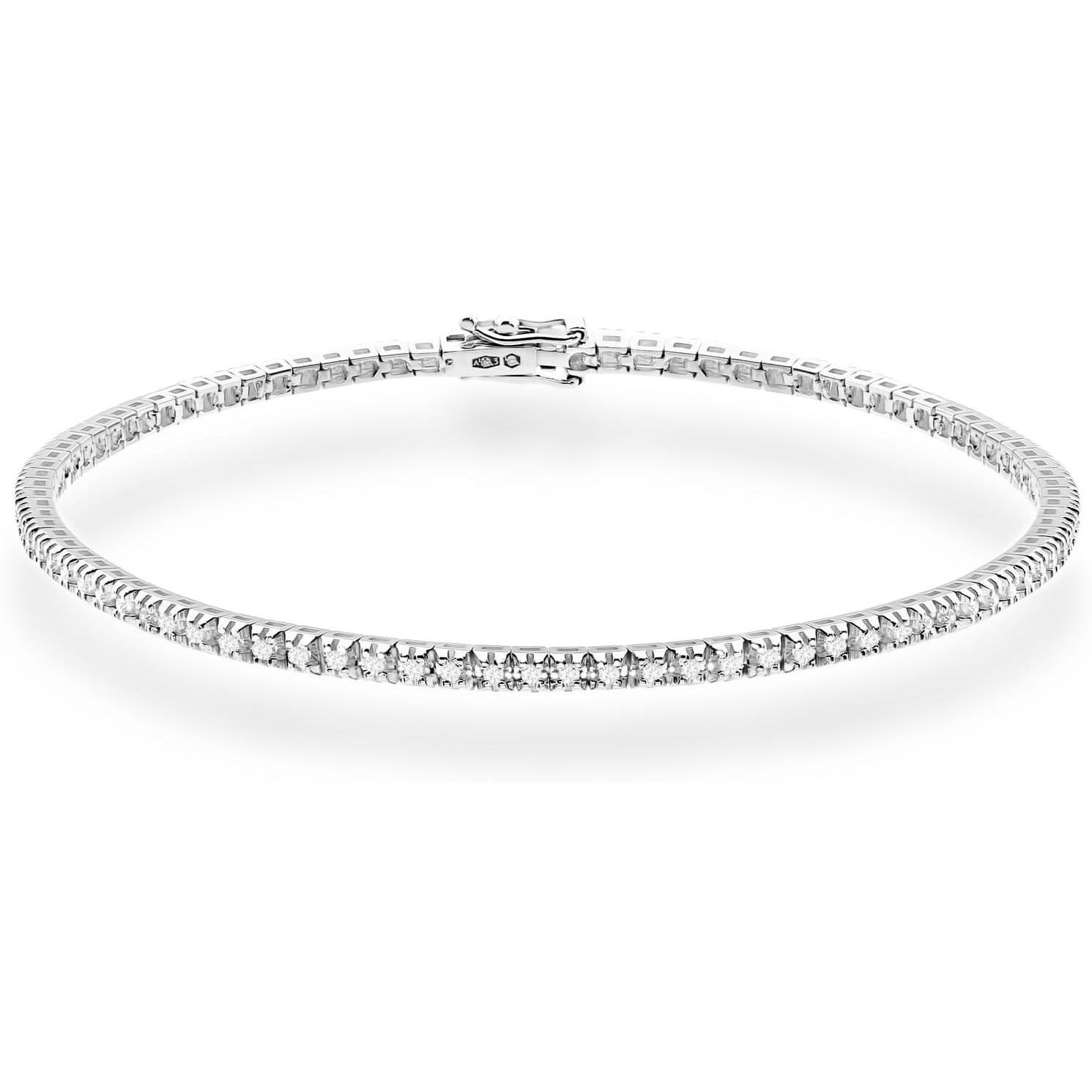Bransoletka tenisowa z białego złota z brylantami Best Diamonds B0062-BR-AUB-DIW-02-00 