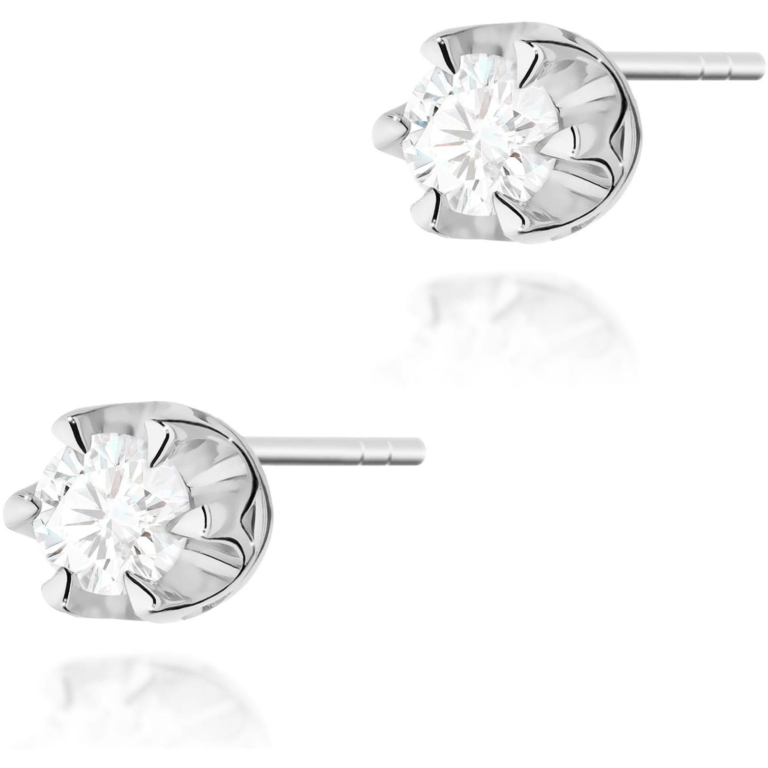 Kolczyki z brylantami klasyczne basic 0,20 ct z białego złota Best Diamonds B0064-KO-AUB-DIW-06-OK 