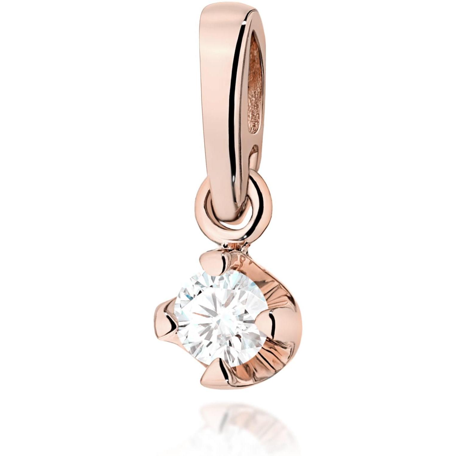 Zawieszka z różowego złota próby 585 z diamentem 0,08 ct Best Diamonds B0068-ZA-AUR-DIW-02-OK 
