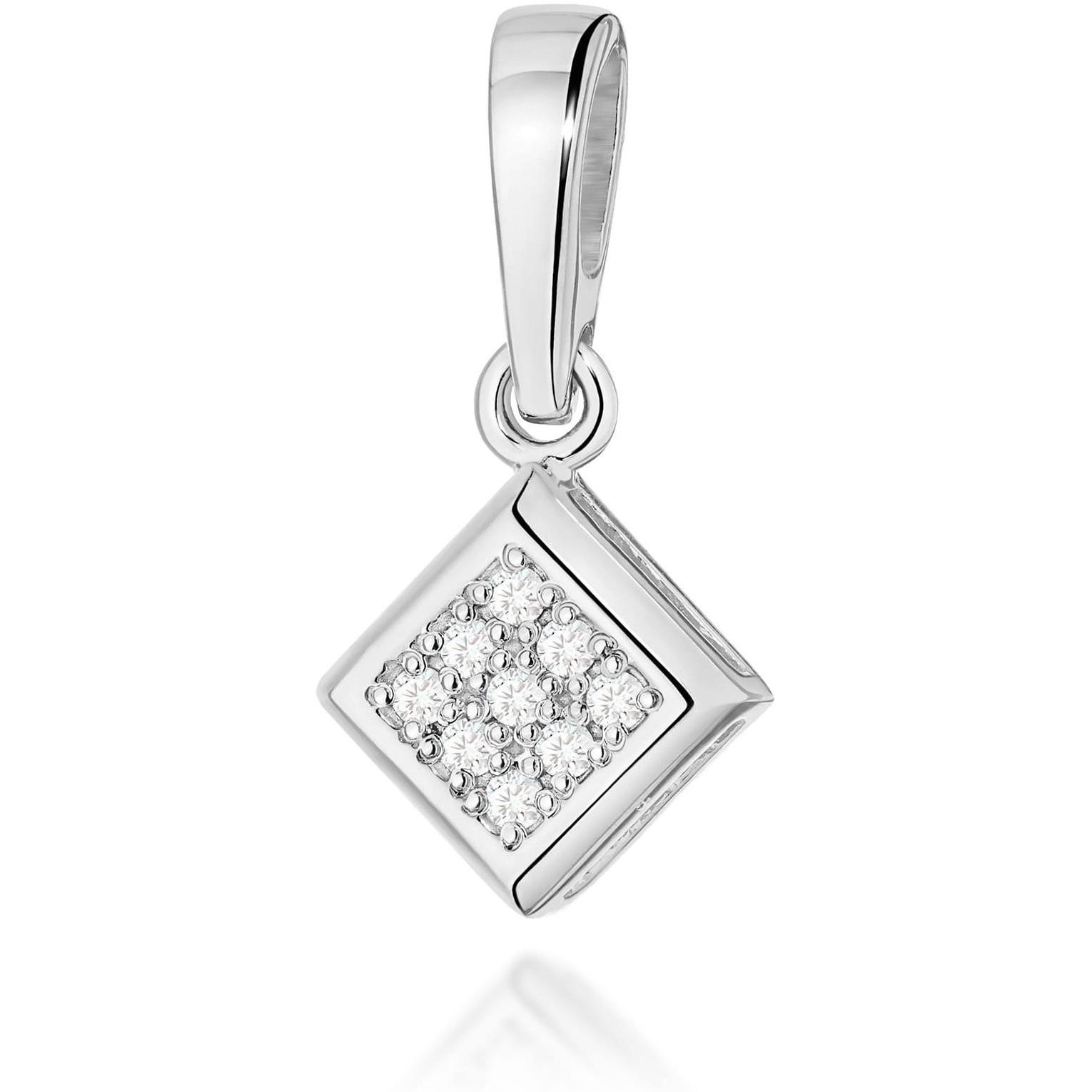 Zawieszka z białego złota z diamentami, próba 585 Best Diamonds B0072-ZA-AUB-DIW-02-00 