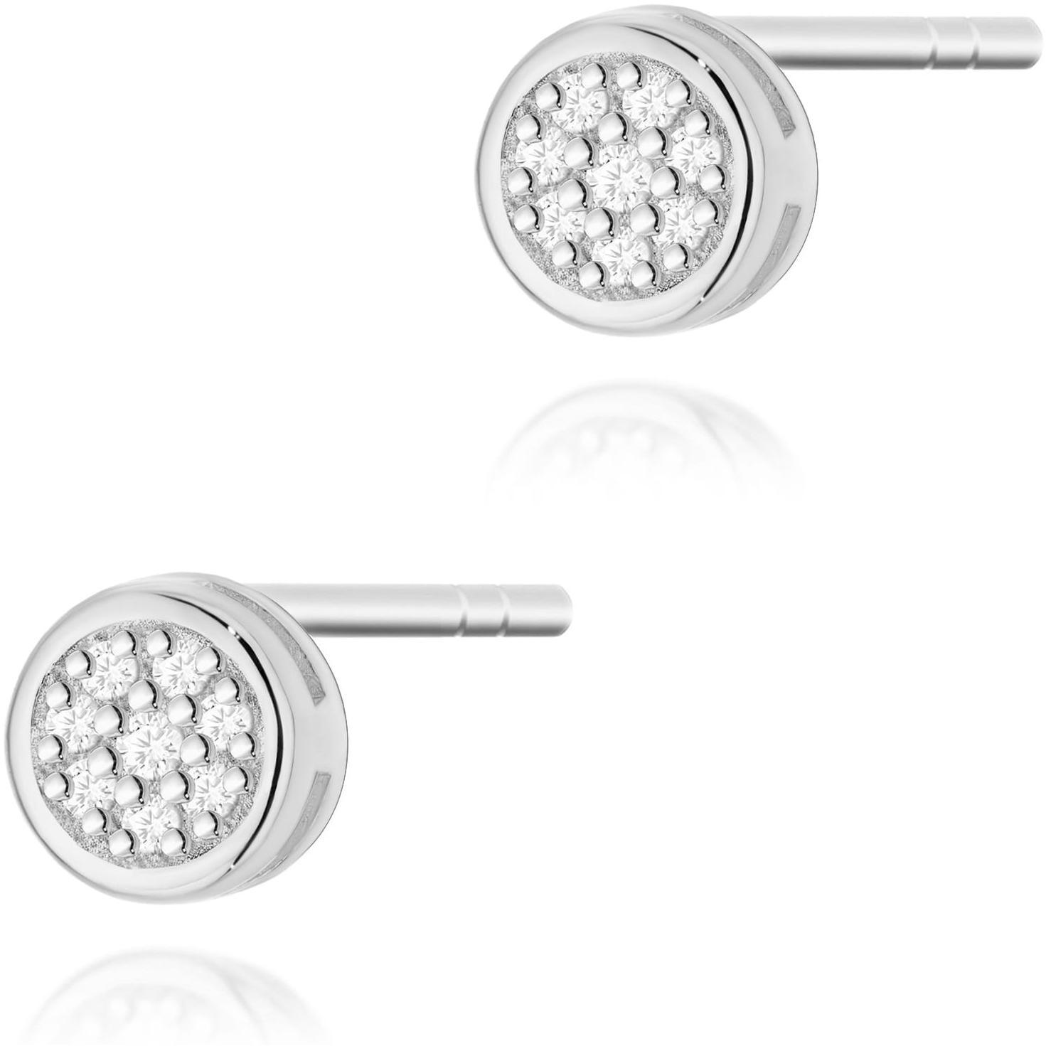Kolczyki z białego złota próby 585 z diamentami Best Diamonds B0082-KO-AUB-DIW-02-00 
