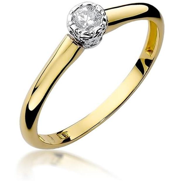 Złoty pierścionek zaręczynowy z brylantem 0,13 ct Best Diamonds B0084-PI-AUZ-DIW-02-OK 
