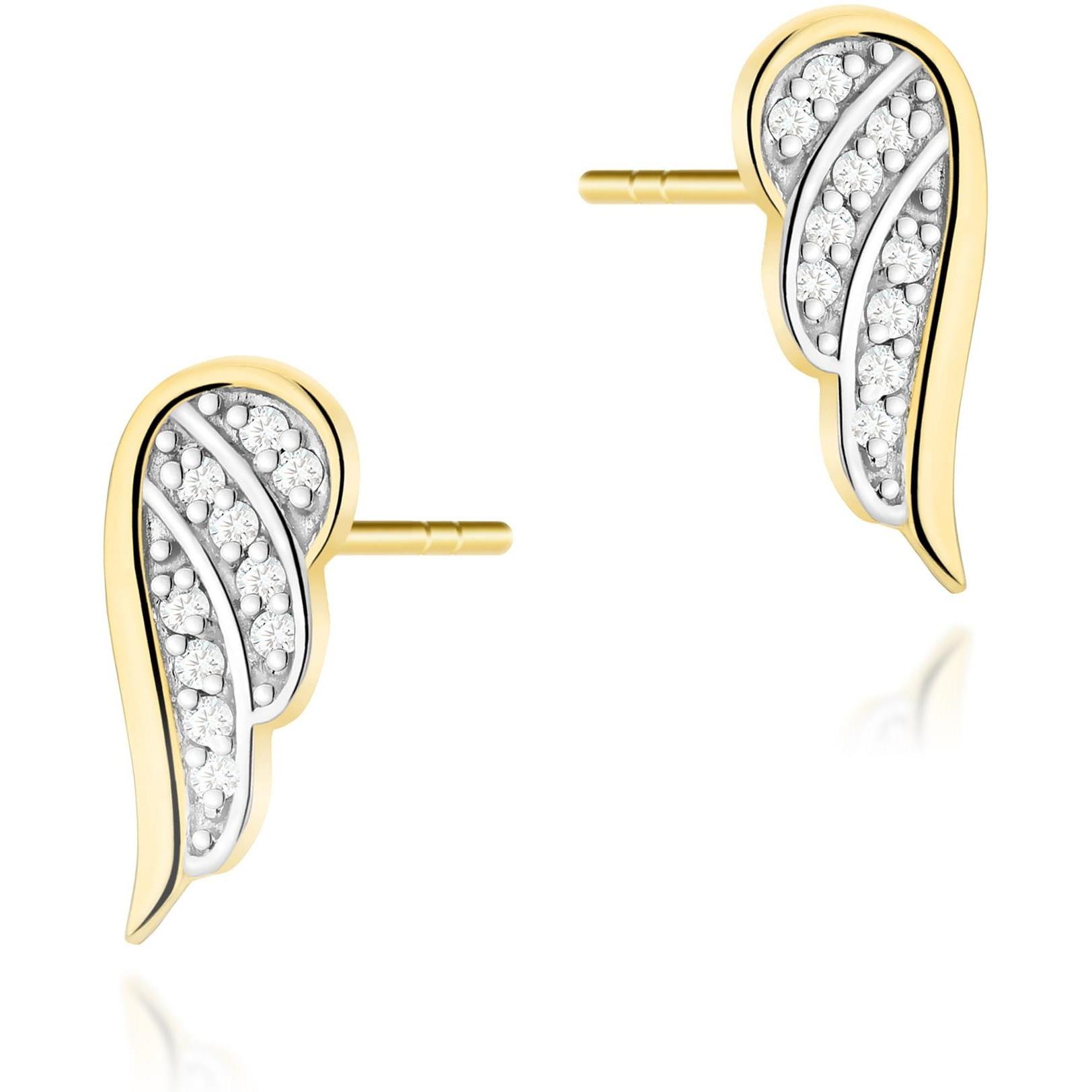 Kolczyki z żółtego złota próby 585 z diamentami Best Diamonds B0092-KO-AUZ-DIW-02-00 